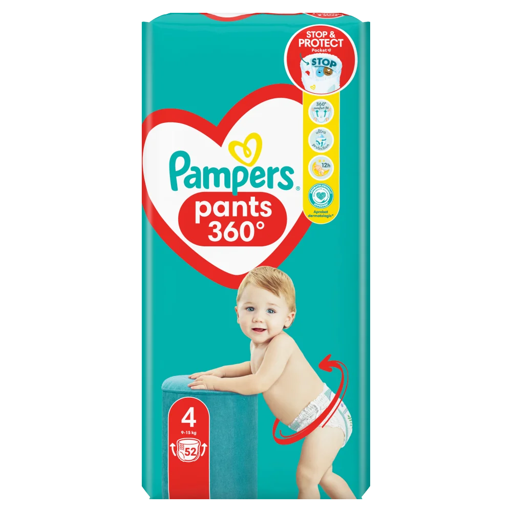 pampers pants pieluchomajtki 4 maxi 52 szt