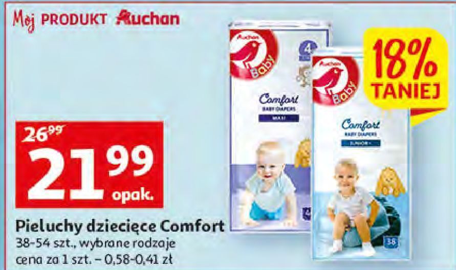 auchan gazetka promocja pieluchy