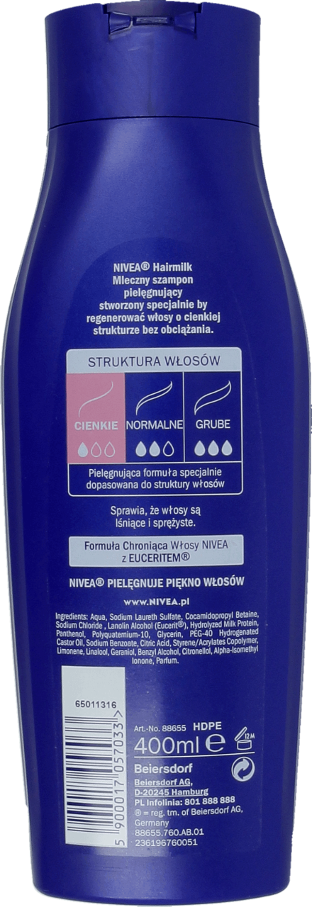 szampon nivea hairmilk rossmann