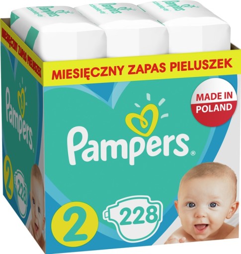 pampers 228 szt