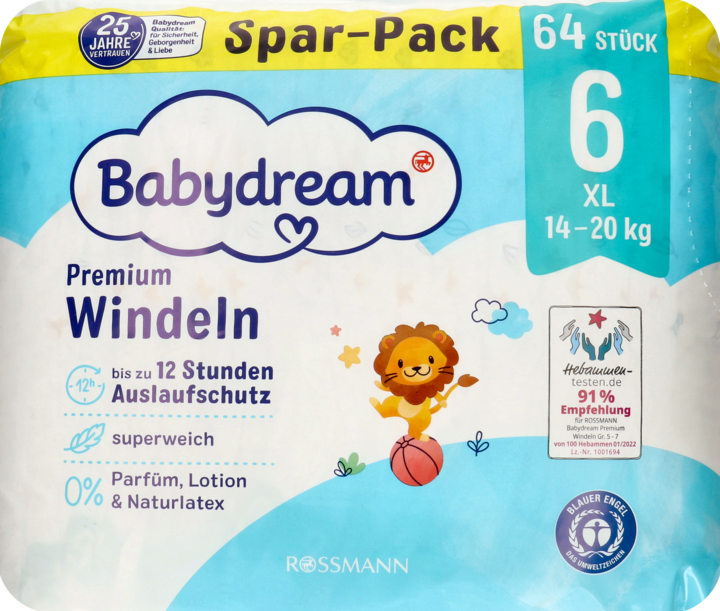 babydream 6 xl pieluchy