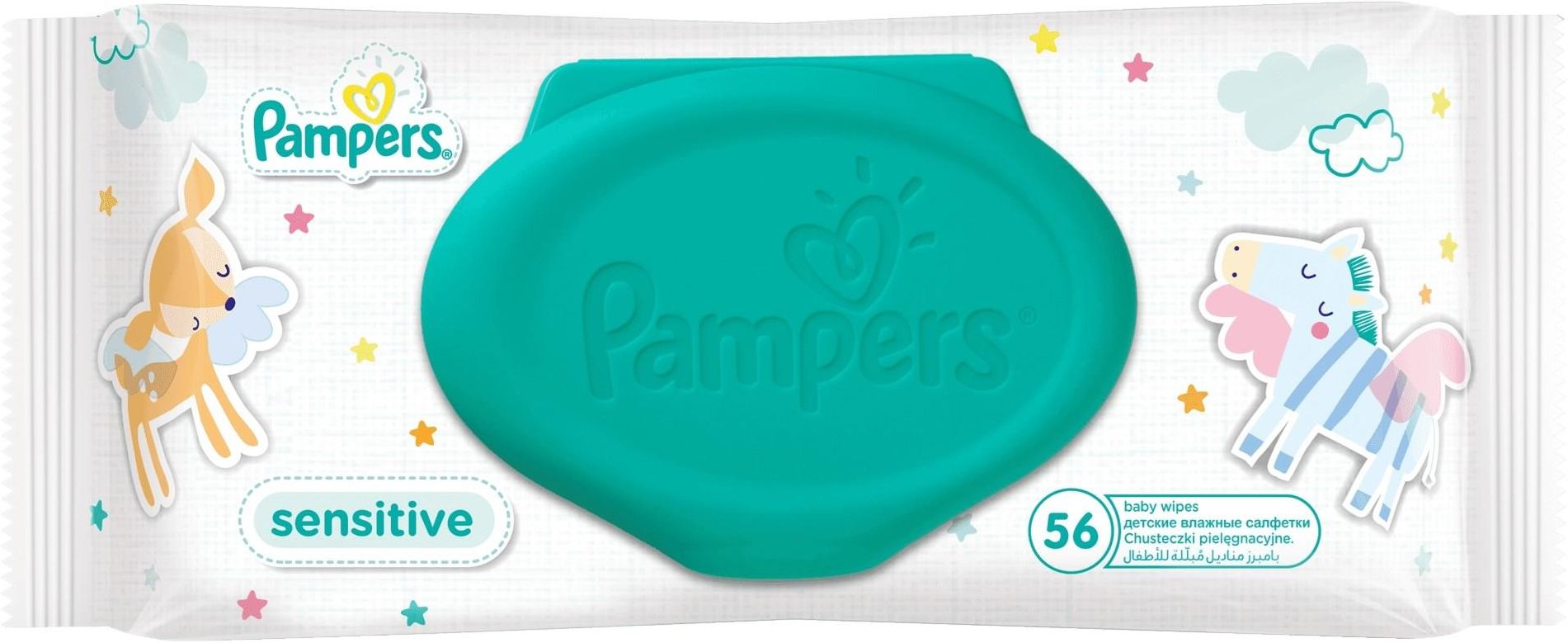 pampers sensitive chusteczki dla niemowląt 12x56 szt