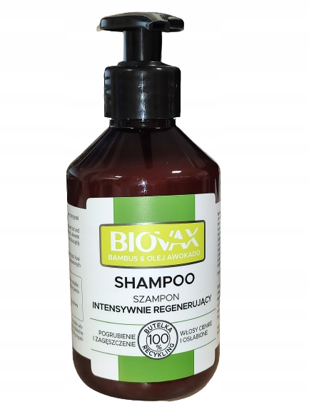 szampon z awokado i bambusem biovax 400ml