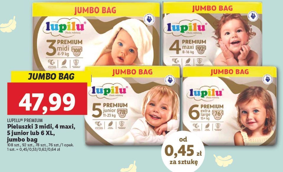 lidl pieluchy 15 99