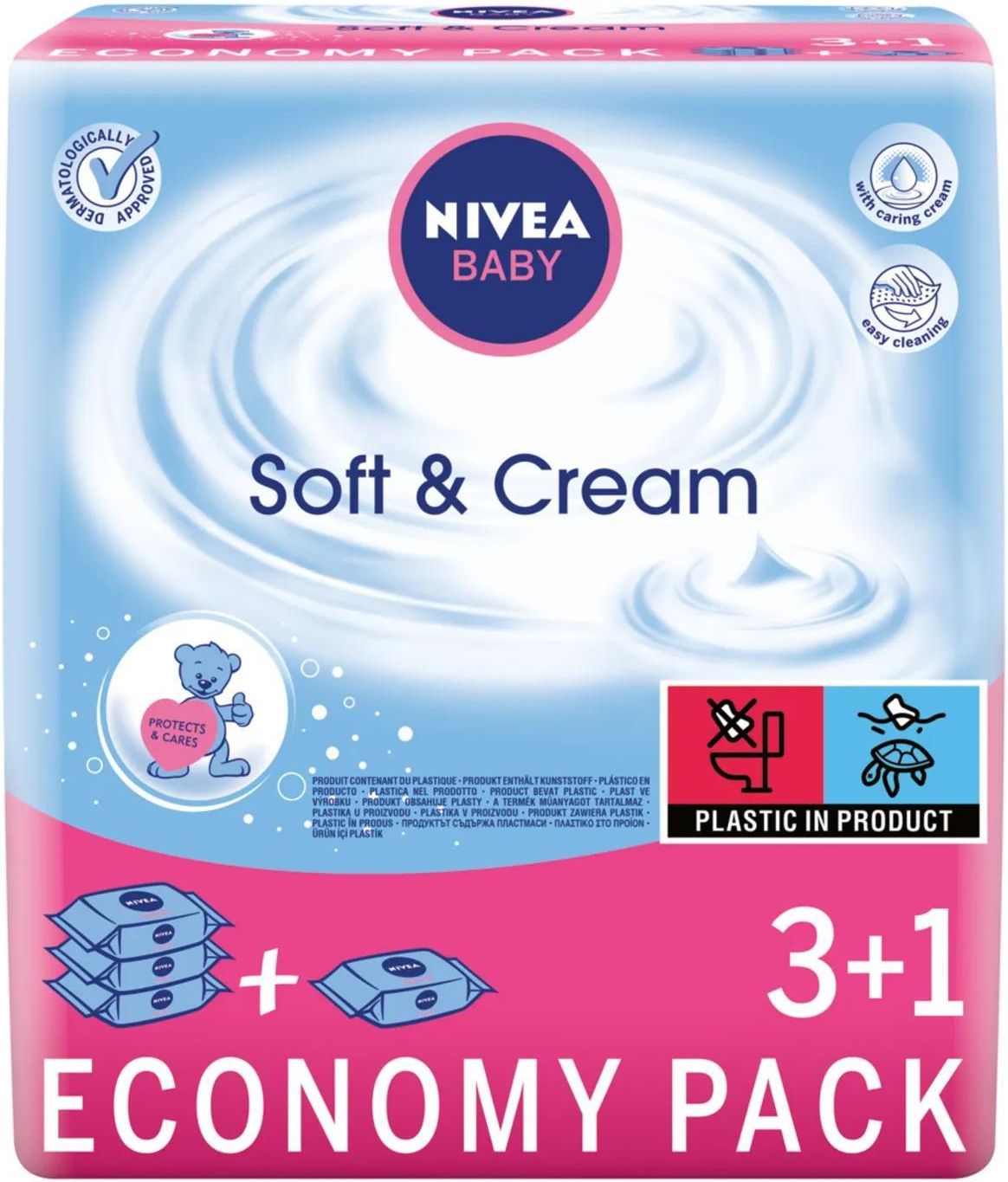 nivea baby chusteczki nawilżane soft & creme