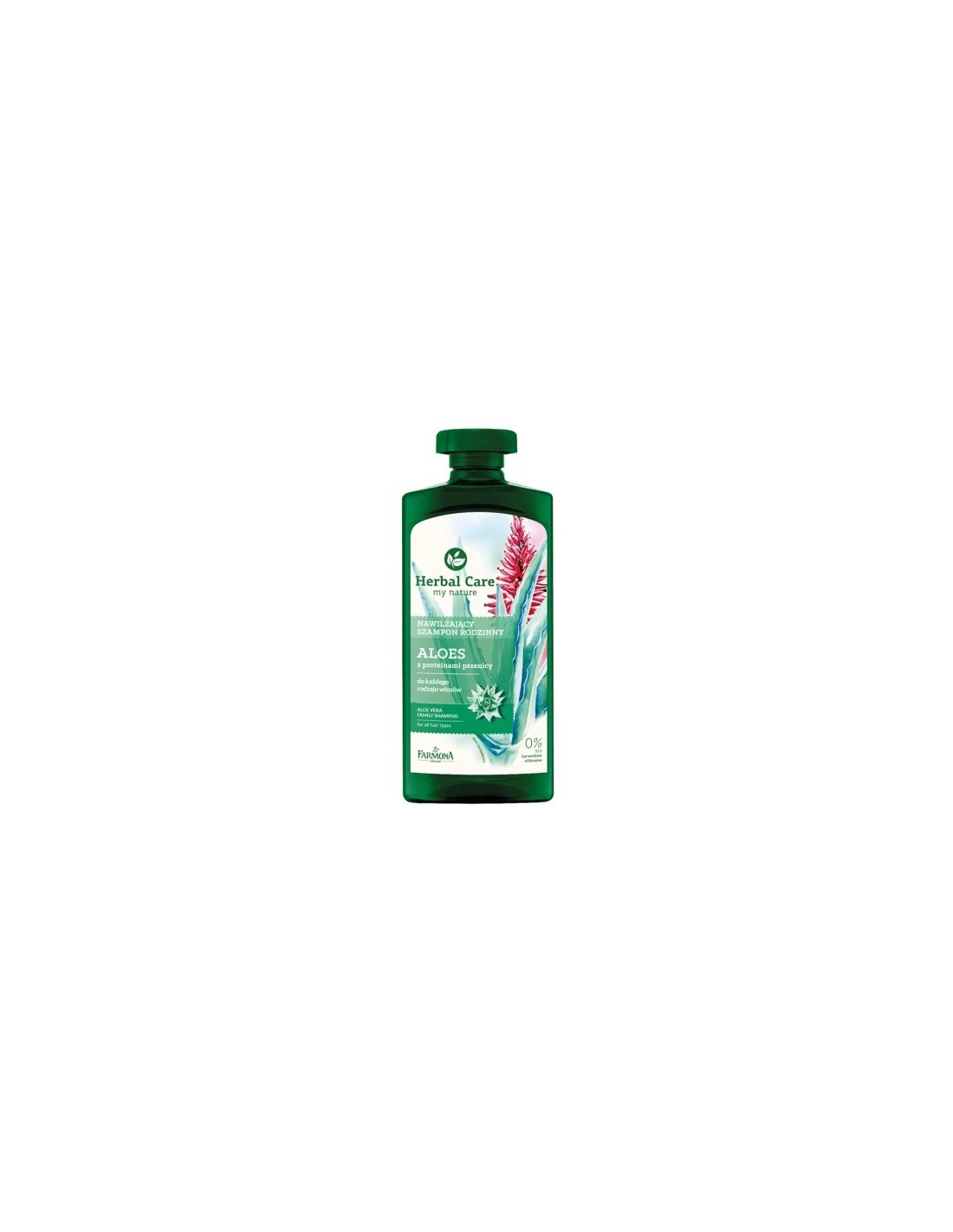 herbal care szampon rodzinny nawilżający aloes 500ml