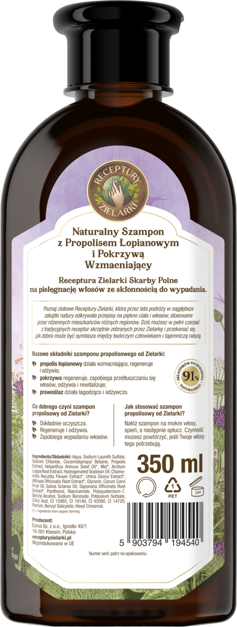 naturalny szampon do włosów receptura