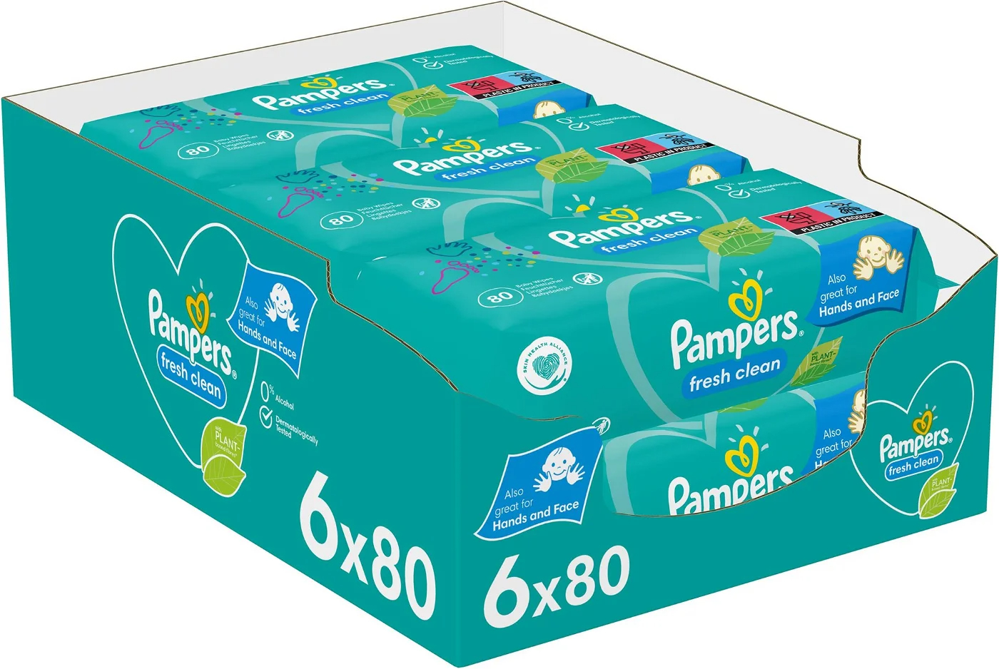 pampers fresh clean chusteczki 4x64