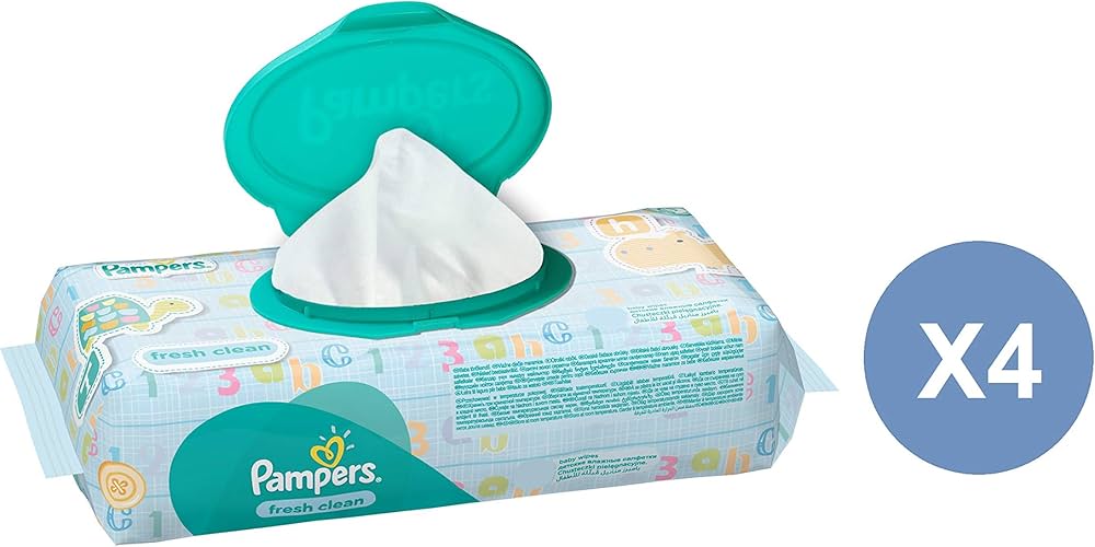 pampers fresh clean chusteczki 4x64