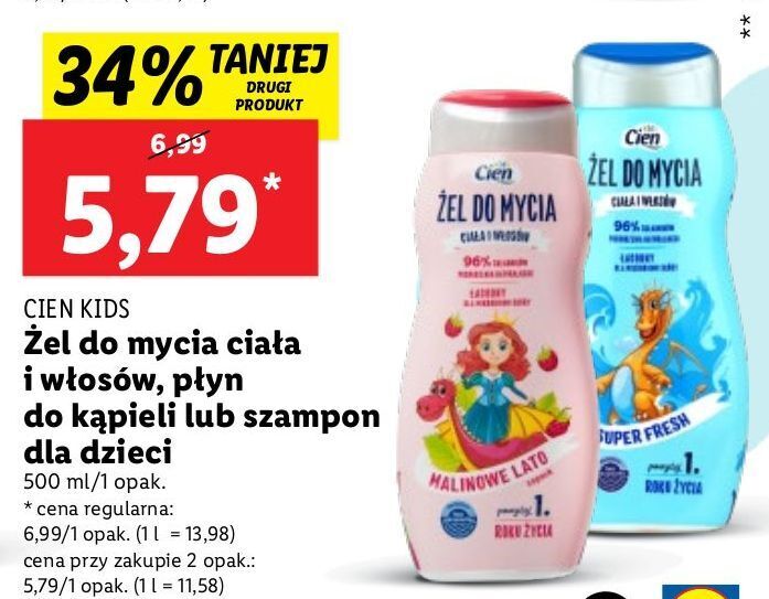 szampon dla dzieci w lidlu