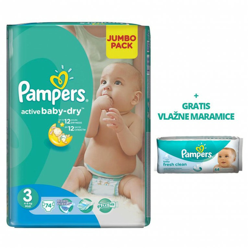 pampers baby dry midi 74