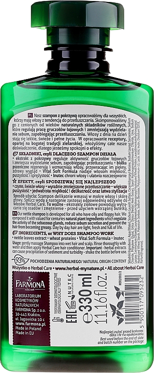 herbal care szampon pokrzywowy