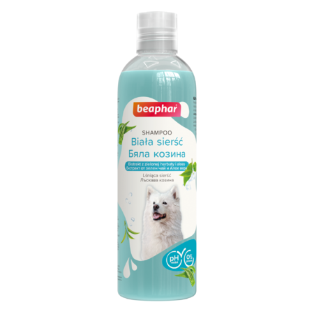 szampon dla psa białych od pcheł