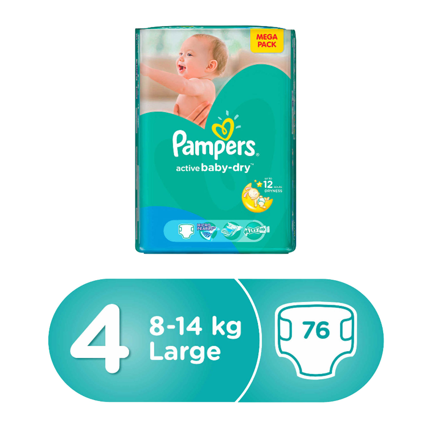 pampers active baby 4 maxi 76