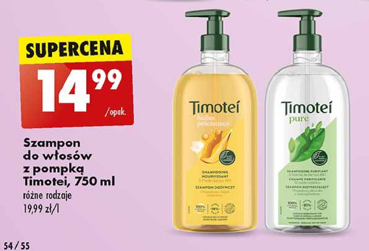 timotei pure szampon 2w1 świeżość i czystość opinie