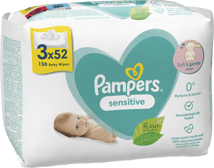 chusteczki pampers sensitive 1x56