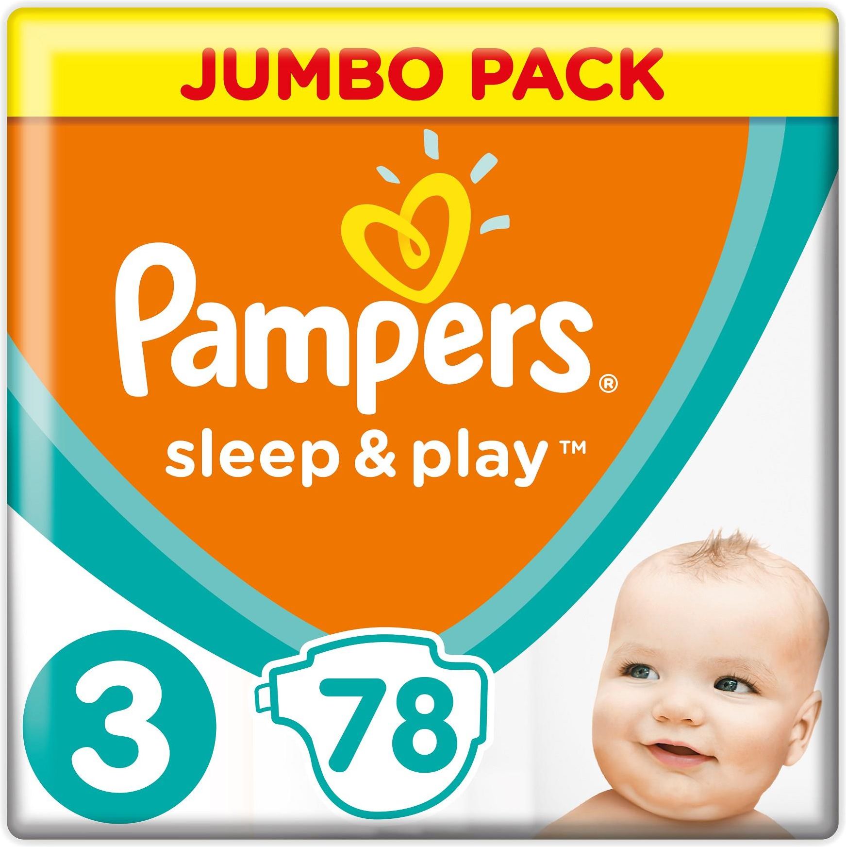 pampers 3 sleep and play 78 szt