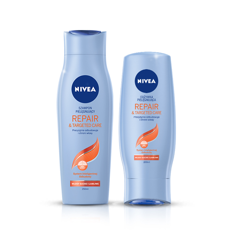 szampon i odżywka nivea long repair