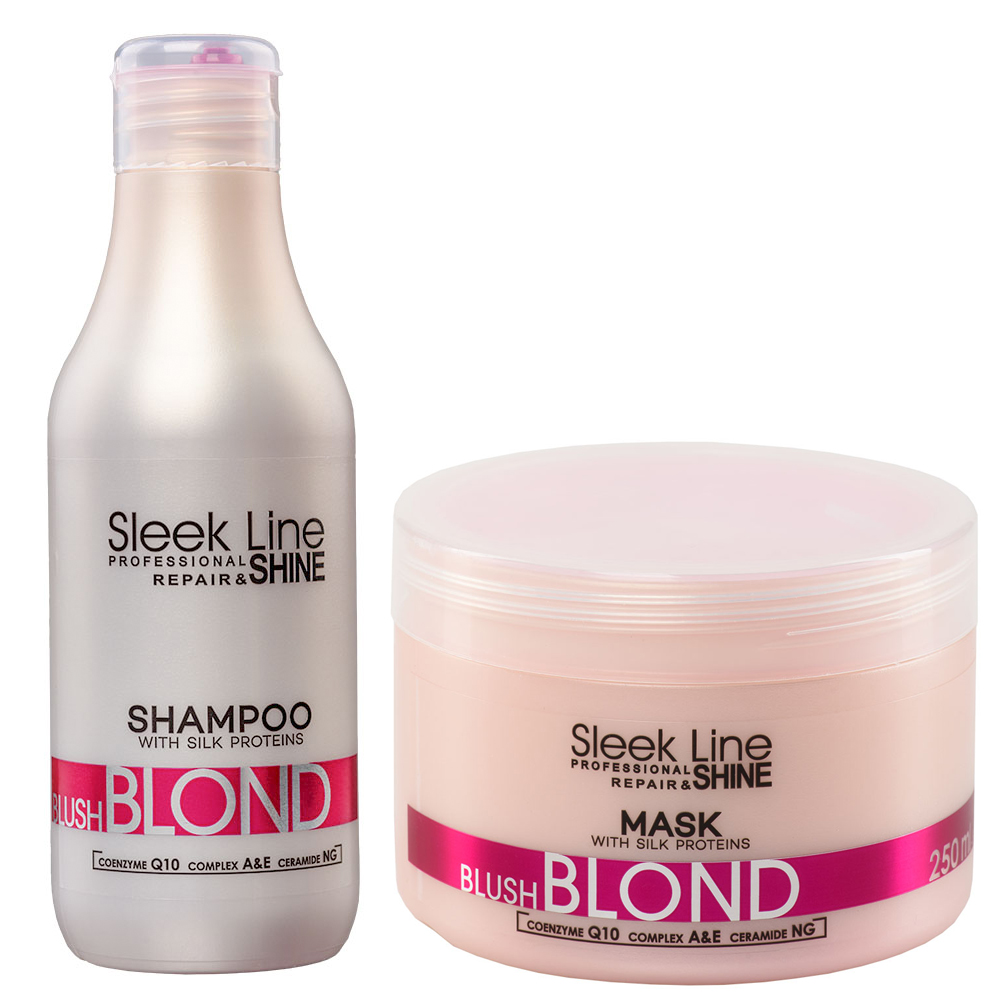 sleek line blond blush szampon i maska