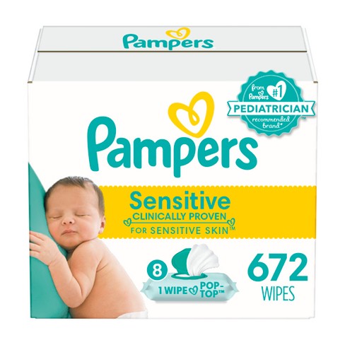 pampers wet wipes box