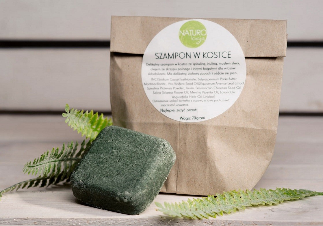 naturologia szampon w kostce ze spiruliną