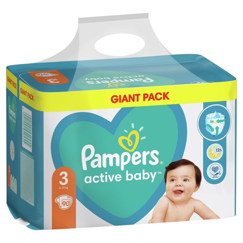 pampers active baby 3 108 sztuk