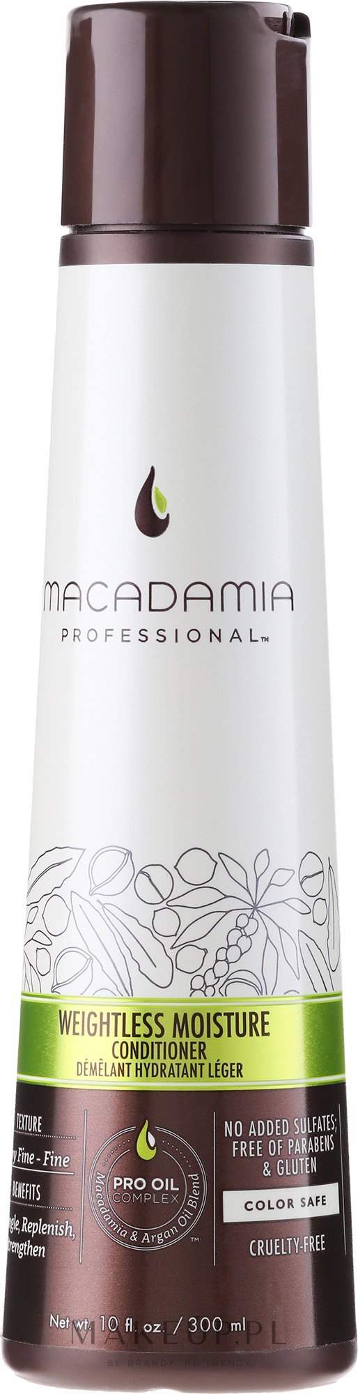 macadamia weightless moisture nawilżająca odżywka do włosów cienkich 300ml