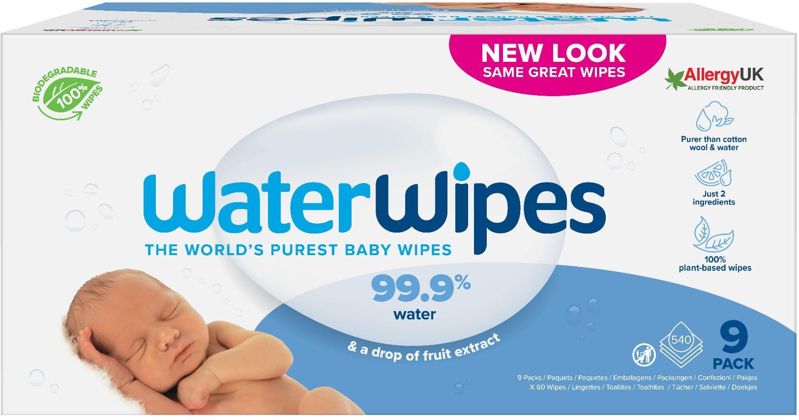 waterwipes chusteczki nawilżane czystą wodą