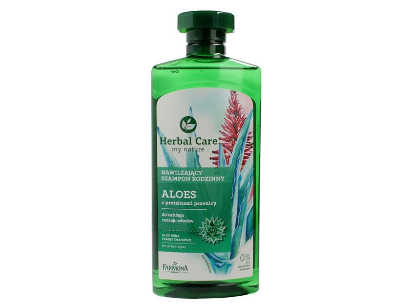 herbal care szampon rodzinny nawilżający aloes 500ml