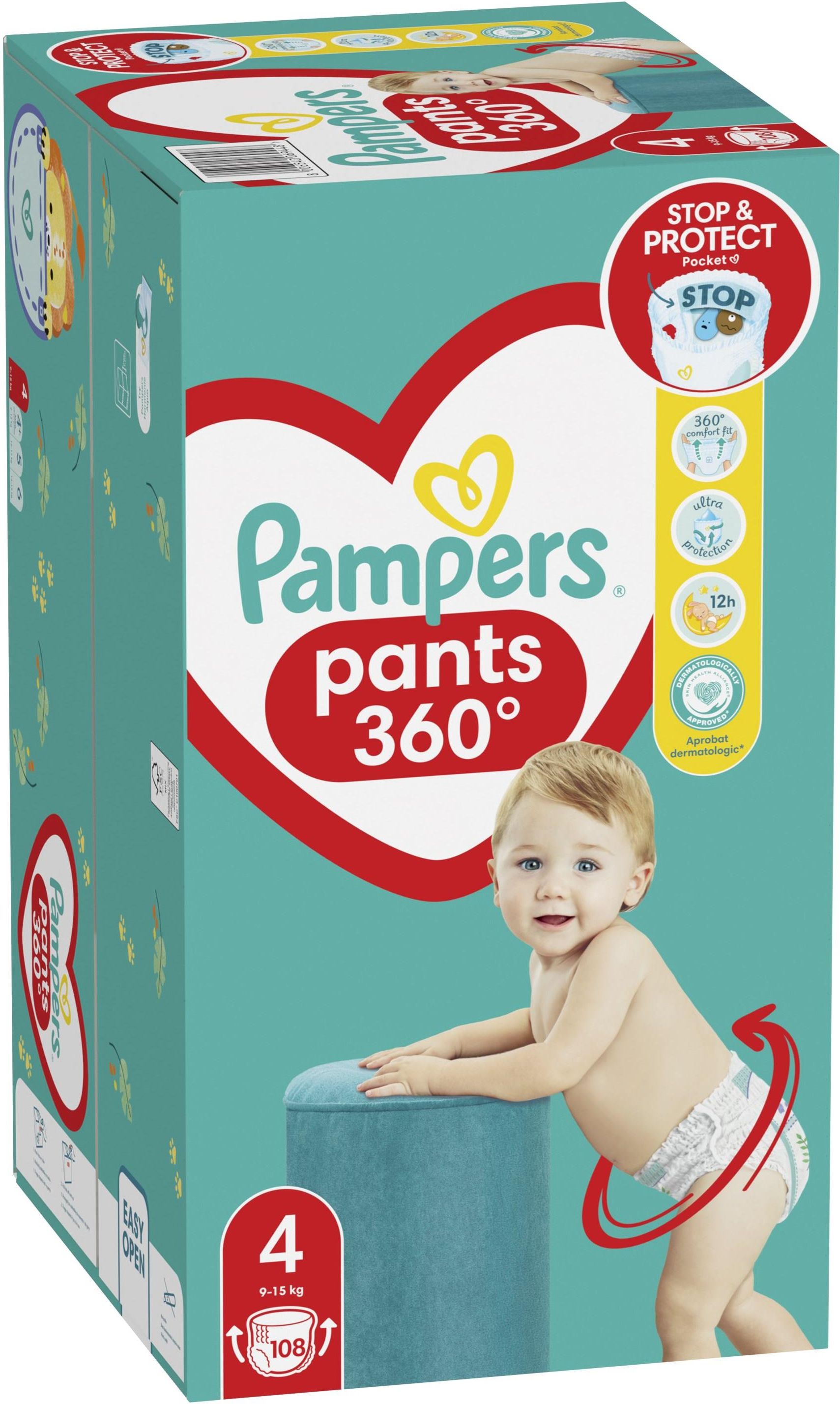 pieluchomajtki pampers pants 4 208 sztuk