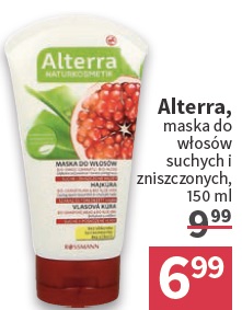 alterra maska do włosów suchych i zniszczonych 150 ml