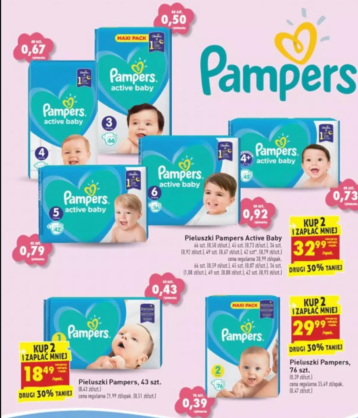 promocje na pieluszki pampers