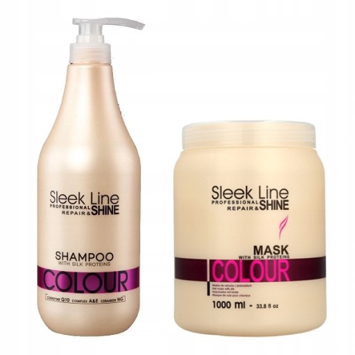 stapiz sleek line colour szampon farbowane 1000ml wizaz