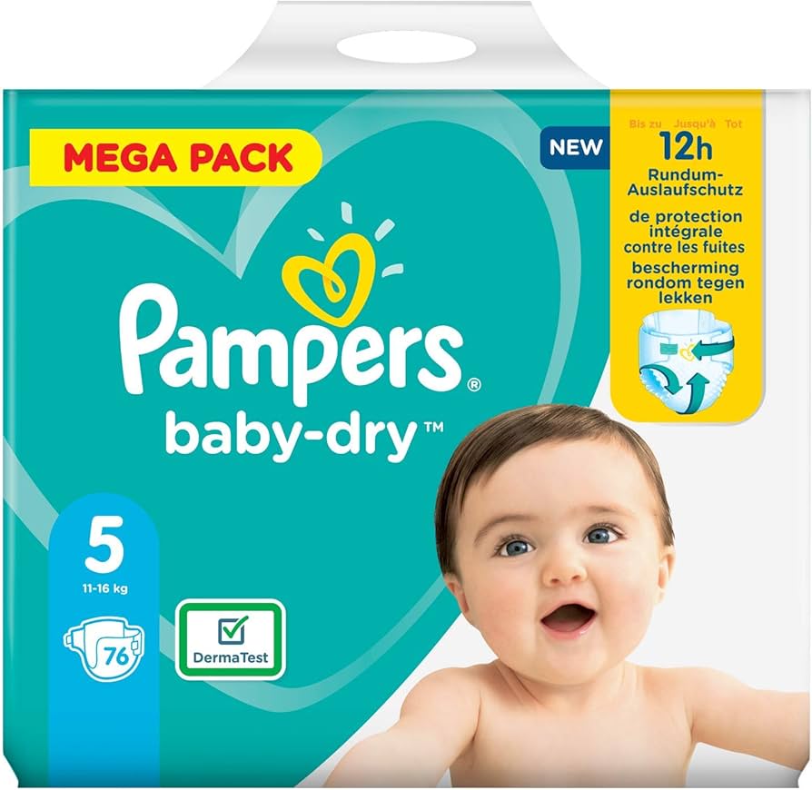 pieluchy pampers nr 5 76 sztuk