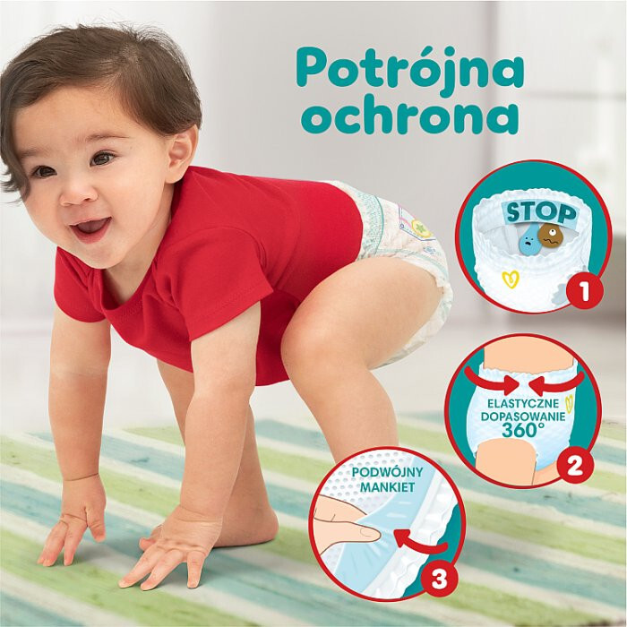 pampers pant zmienia kolor tasma z przodu