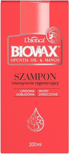 biovax szampon opuntia oil & mango