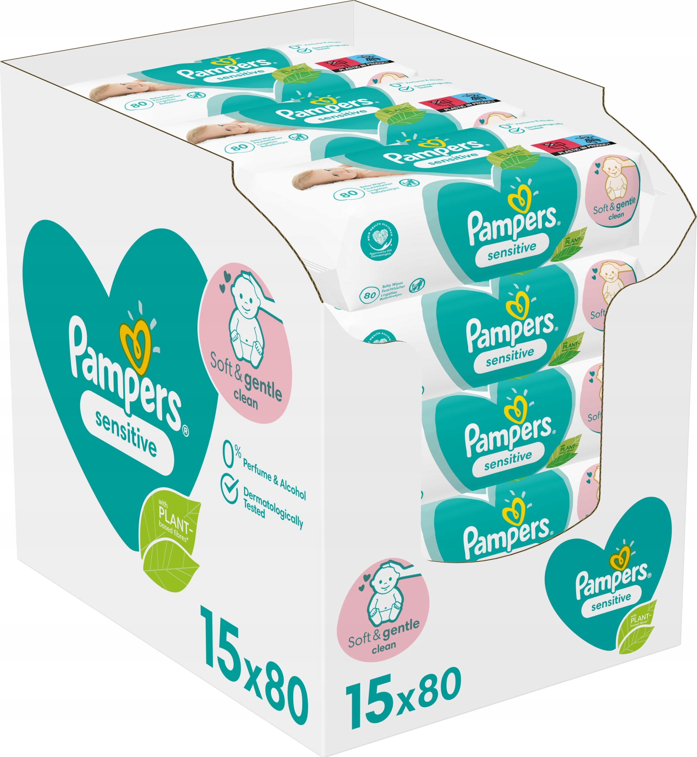 chusteczki pampers natural clean allegro