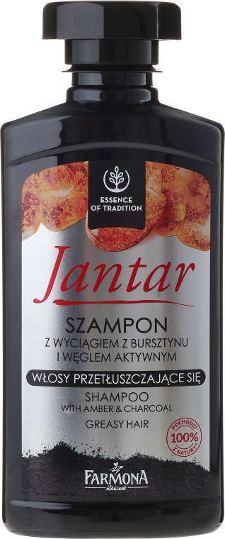 farmona jantar szampon włosy przetłuszczające się 330ml