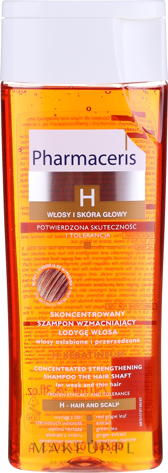 h-keratineum skoncentrowany szampon wzmacniający do włosów osłabionych cena