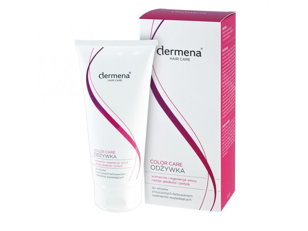 dermena color care odżywka do włosów zniszczonych farbowaniem 200ml