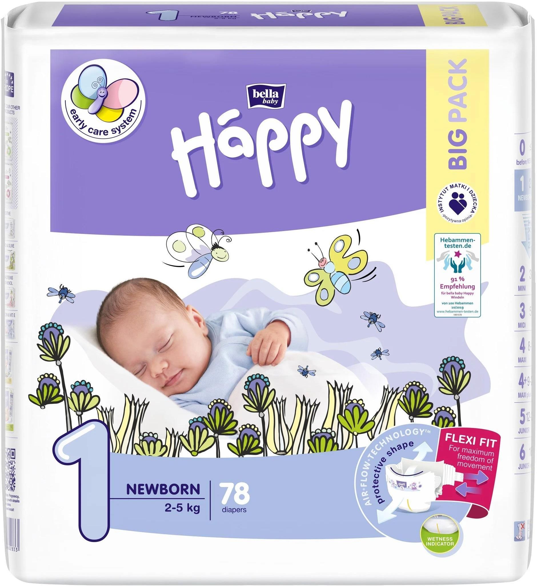 pieluchy pieluszki happy newborn opinie