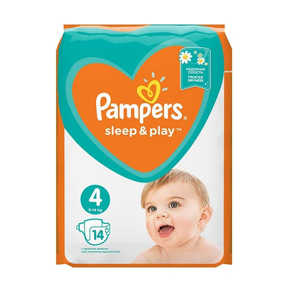 pampers pomarańczowe 4