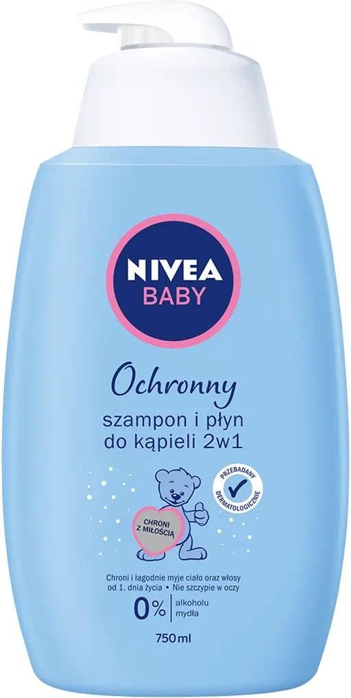 nivea baby lagodny szampon i plyn do kapieli 750ml