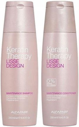 alfaparf lisse design keratin szampon odżywka