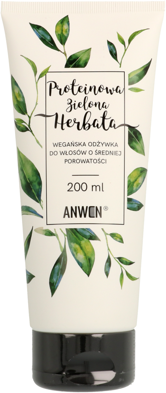 anwen odżywka proteinowa zielona herbata do włosów o średniej porowatości