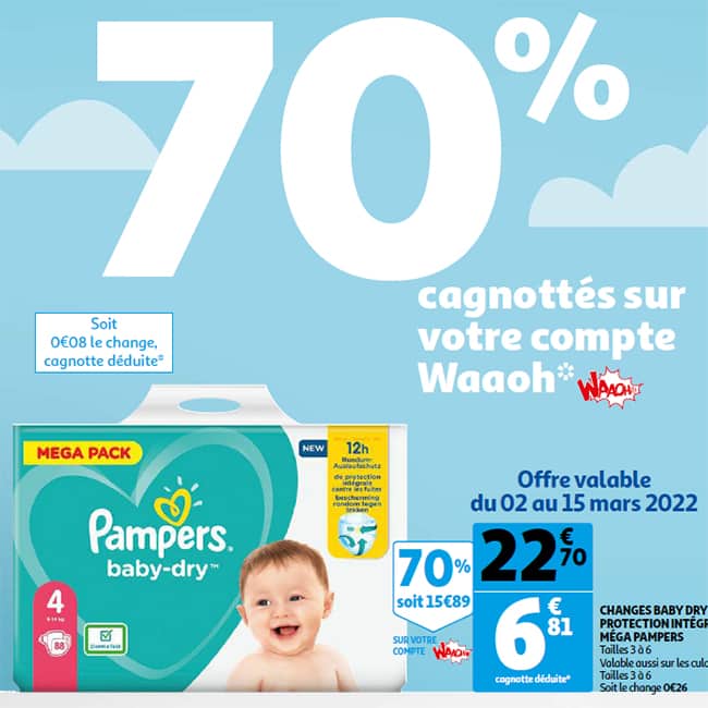 auchan pampers 4