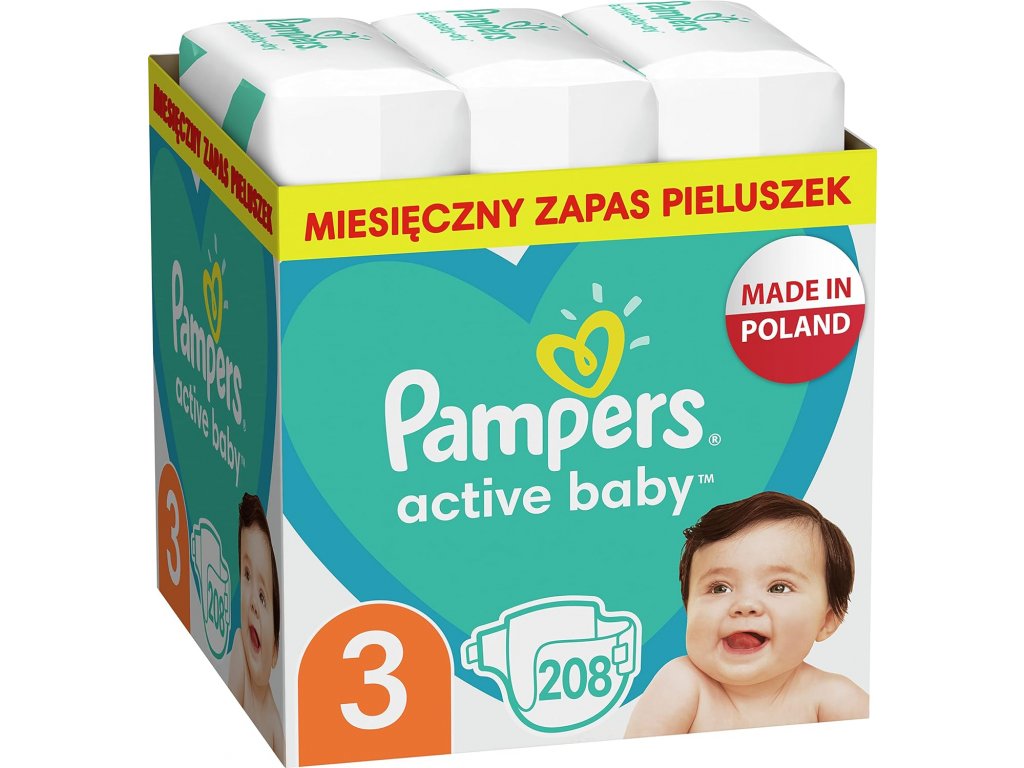 niebieskie pampers active baby