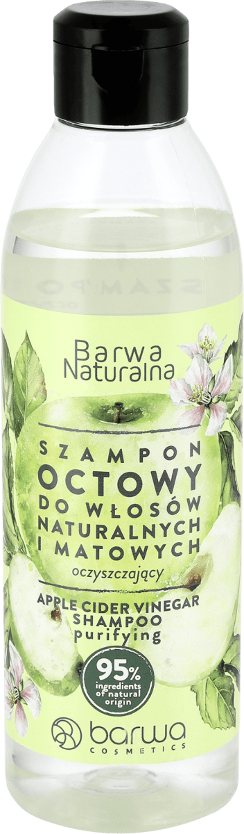 oczyszczający szampon octowy do włosów naturalnych i matowych