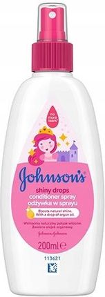 johnsons baby shiny drops odżywka do włosów w sprayu