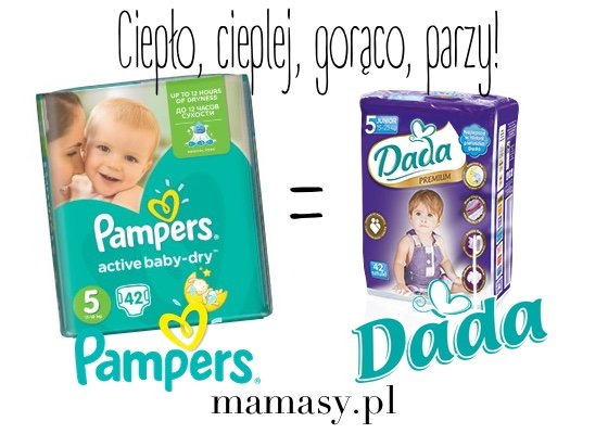 czy dada maja oznaczenie jako pampers ze są mokre